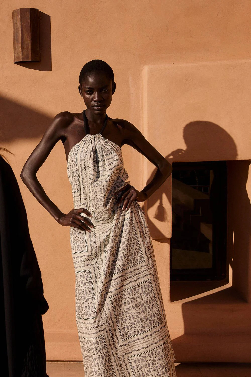 Vestido arabia paisley cubes negro natural