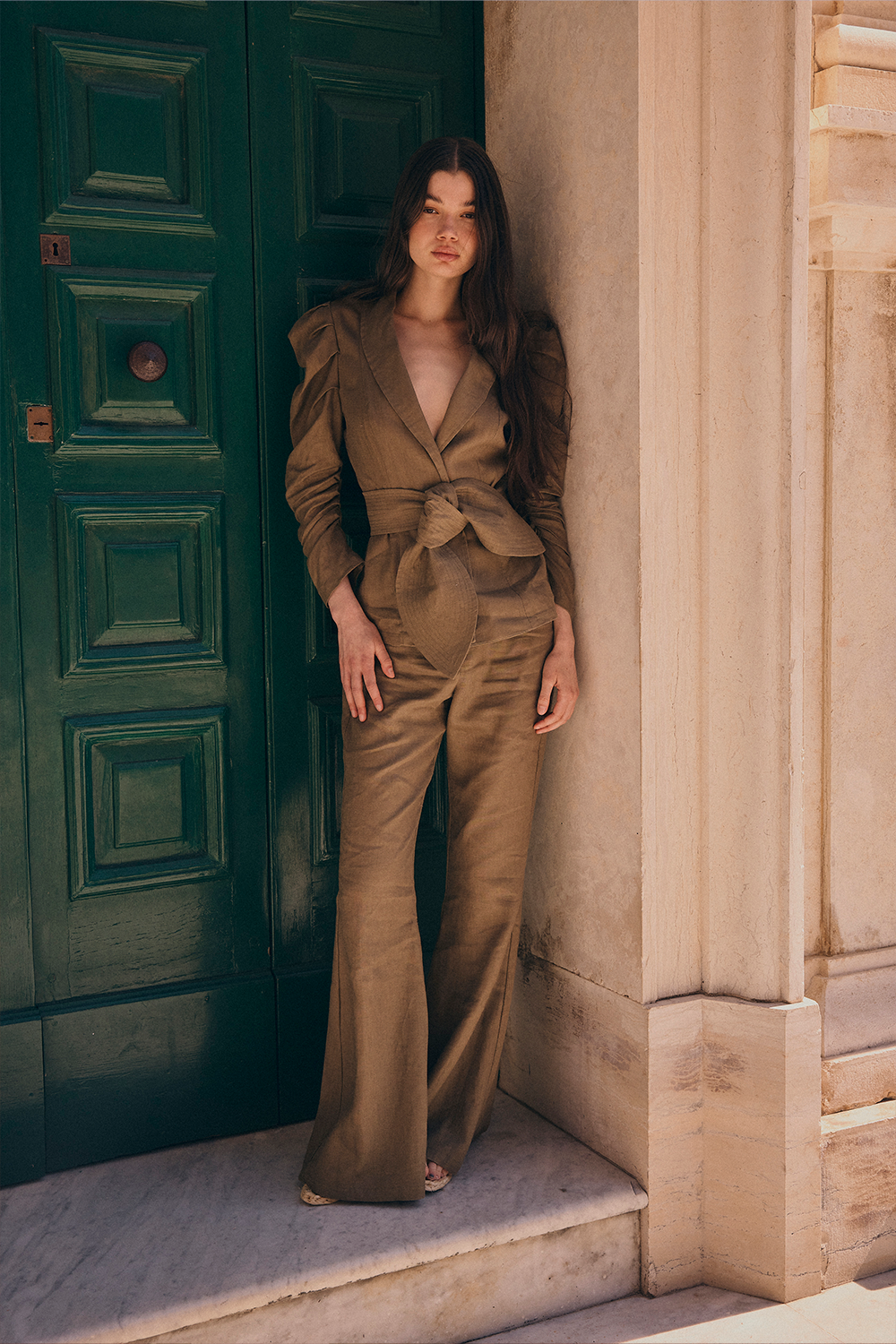 Pantalón Carlota verde oliva