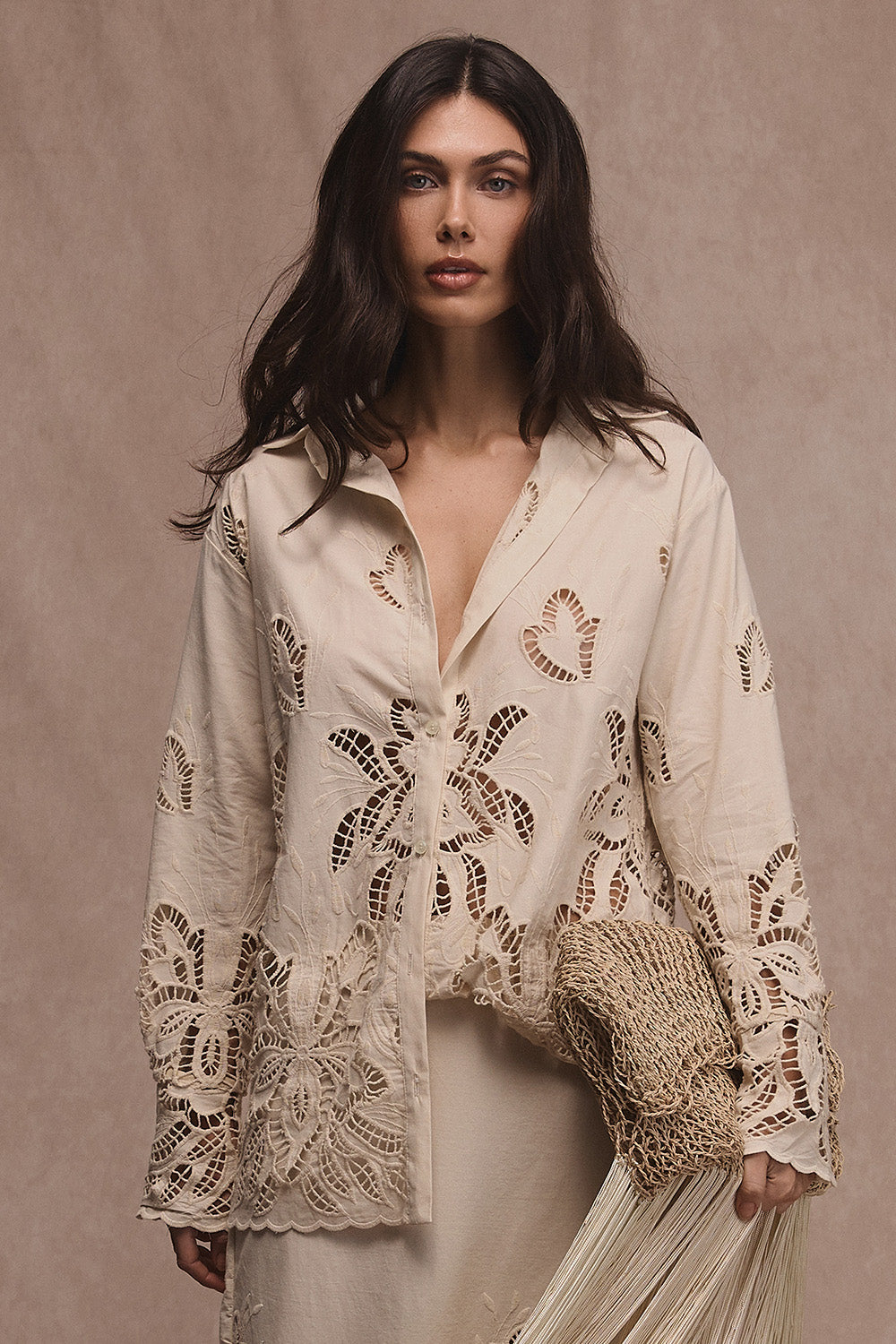 Camisa cerro del sol vainilla