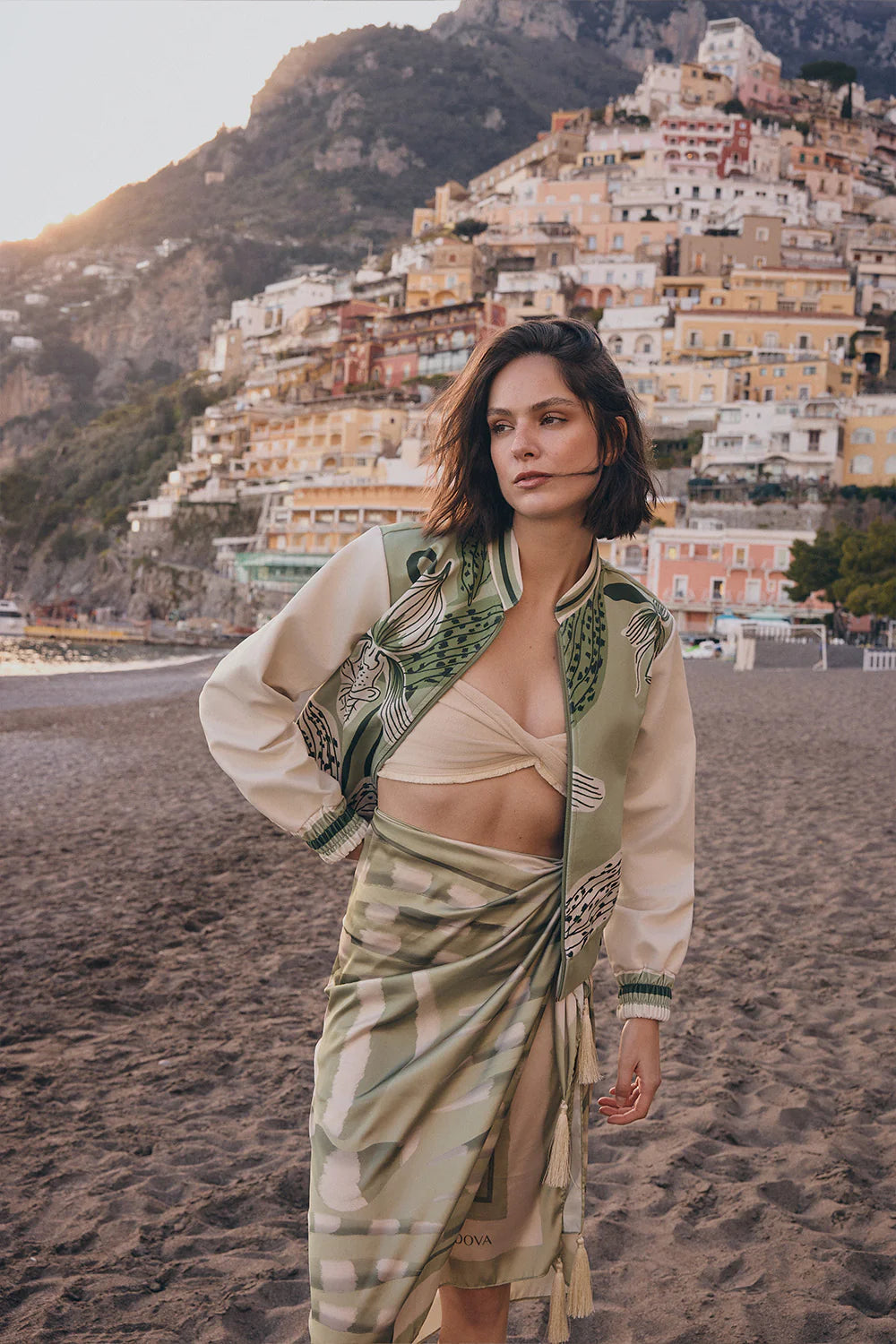 Chaqueta Clea Ivory Sage