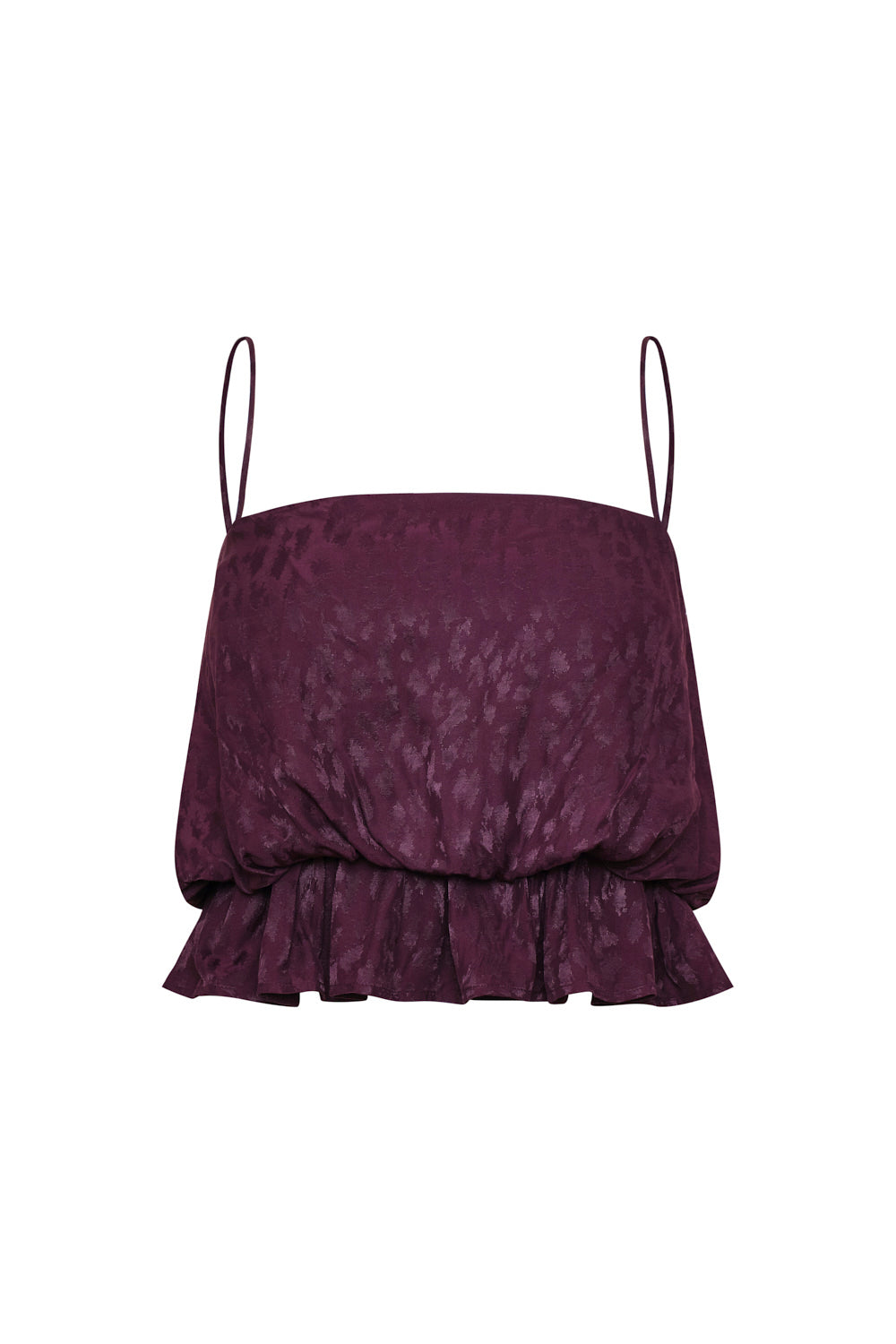 Lunel Crop Top Dark Purple