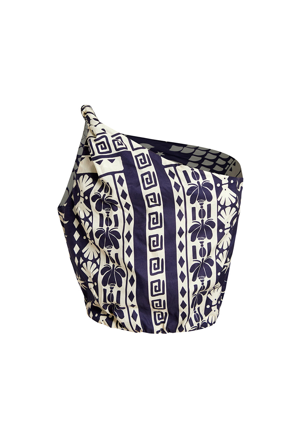 Crop Top Cielo Estampado Navy