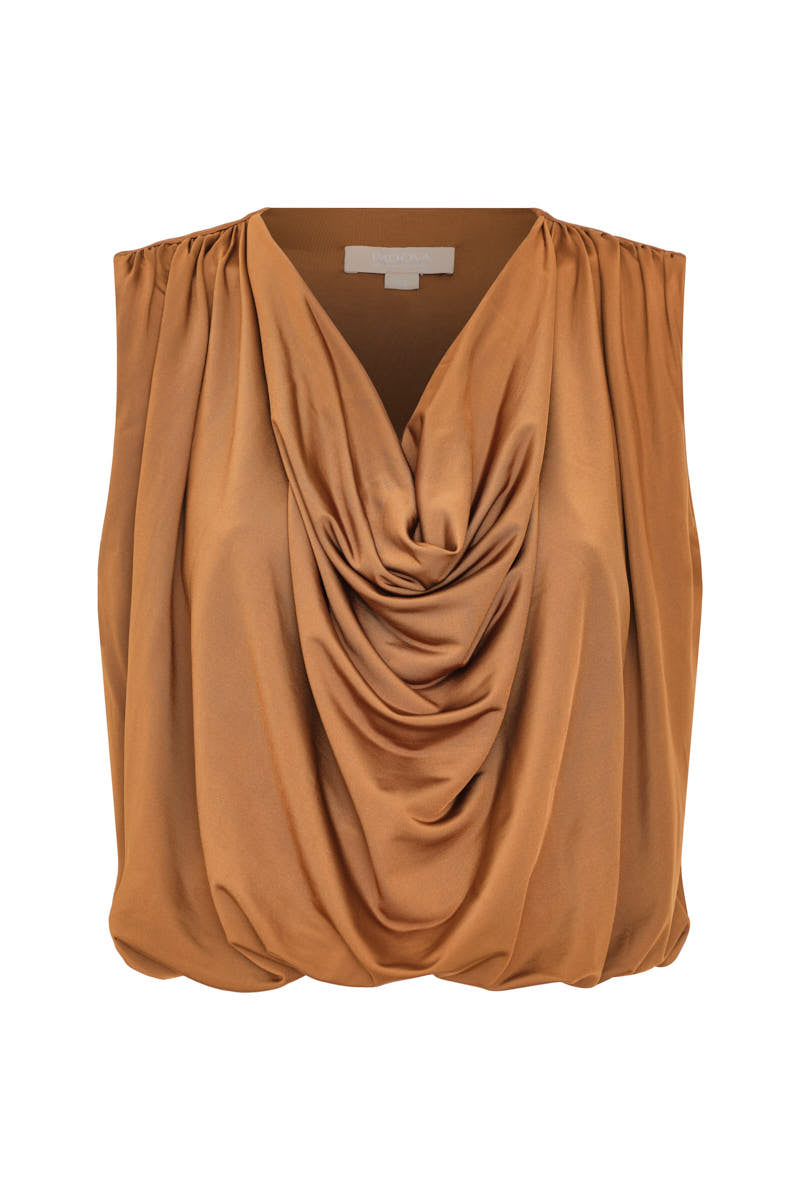 Blusa Aria tabaco