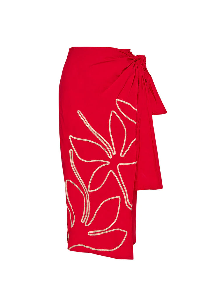 Falda Samoa Rojo