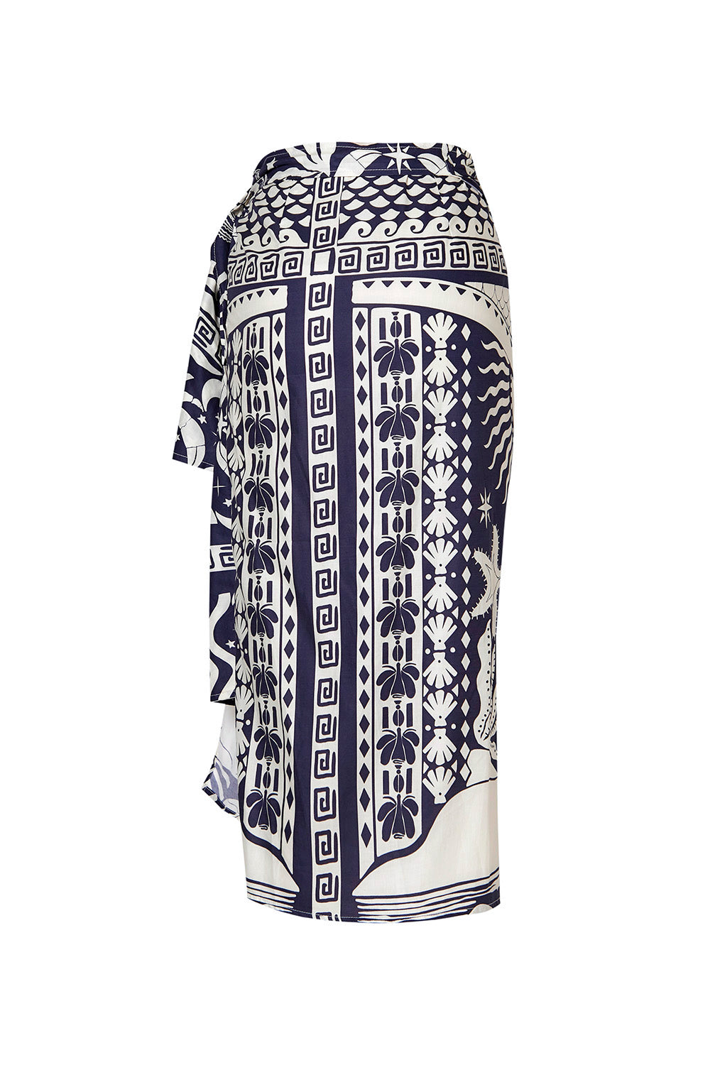 Falda Samoa Estampada Azul Navy