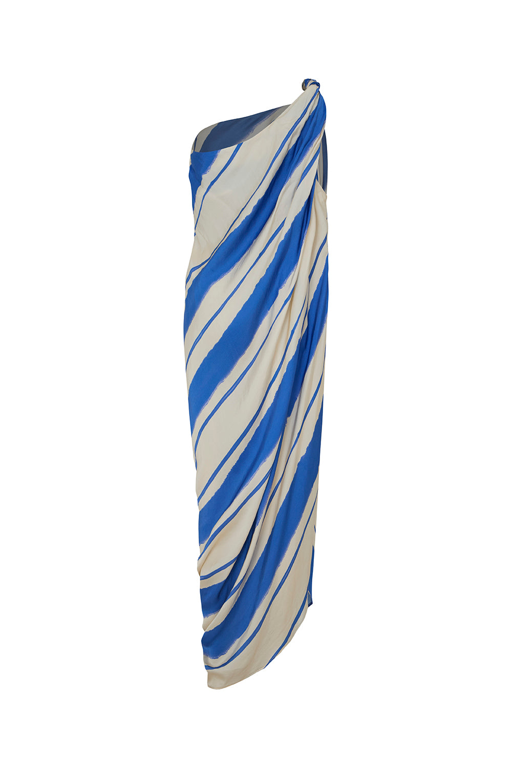 Vestido mare di seta azul ivory