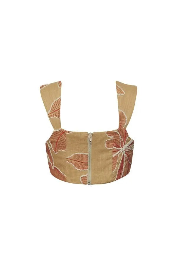 Crop top moka mandarina
