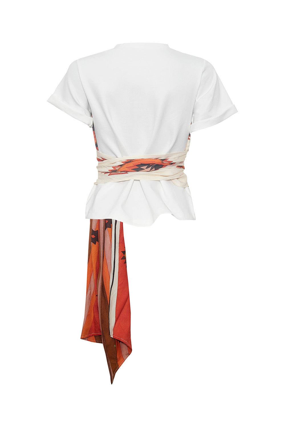 Camiseta Ceiba Natural pañuelo estampado