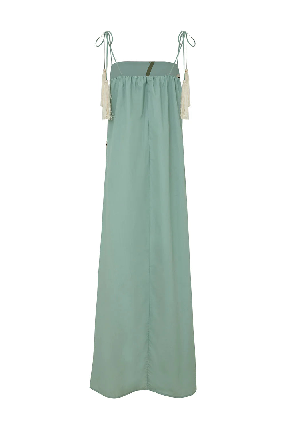 Vestido flor di positano sage natural