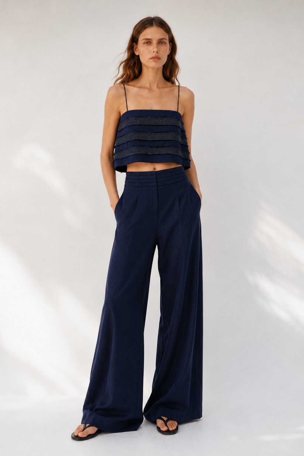 Crop Top Eter Azul Navy