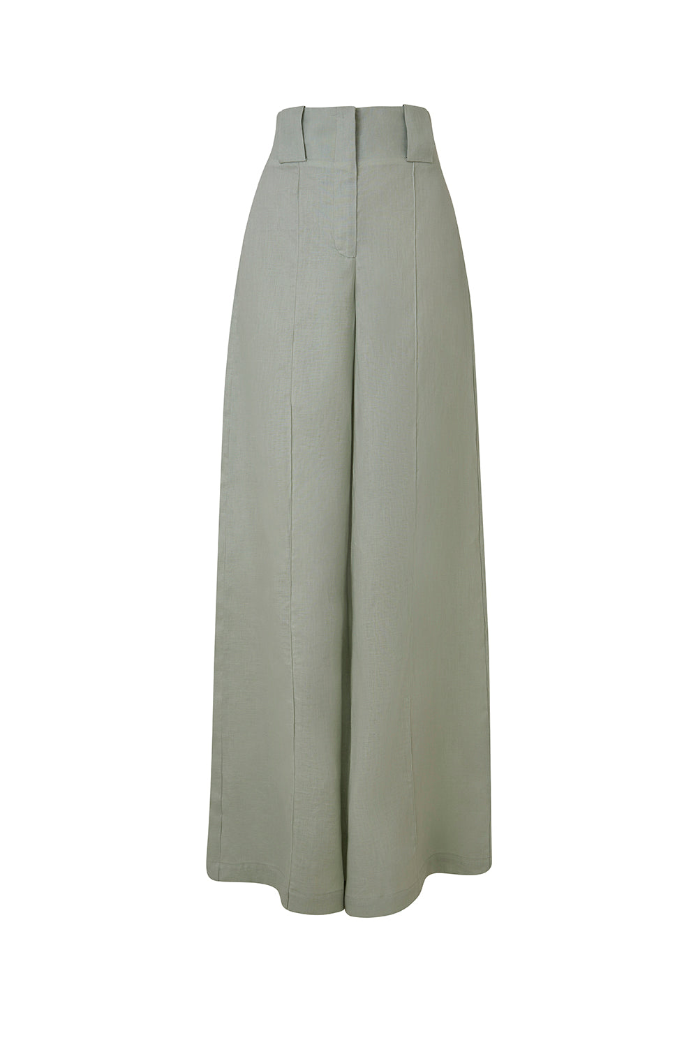 PANTALÓN NEW PAULETTE VERDE SAGE LINO
