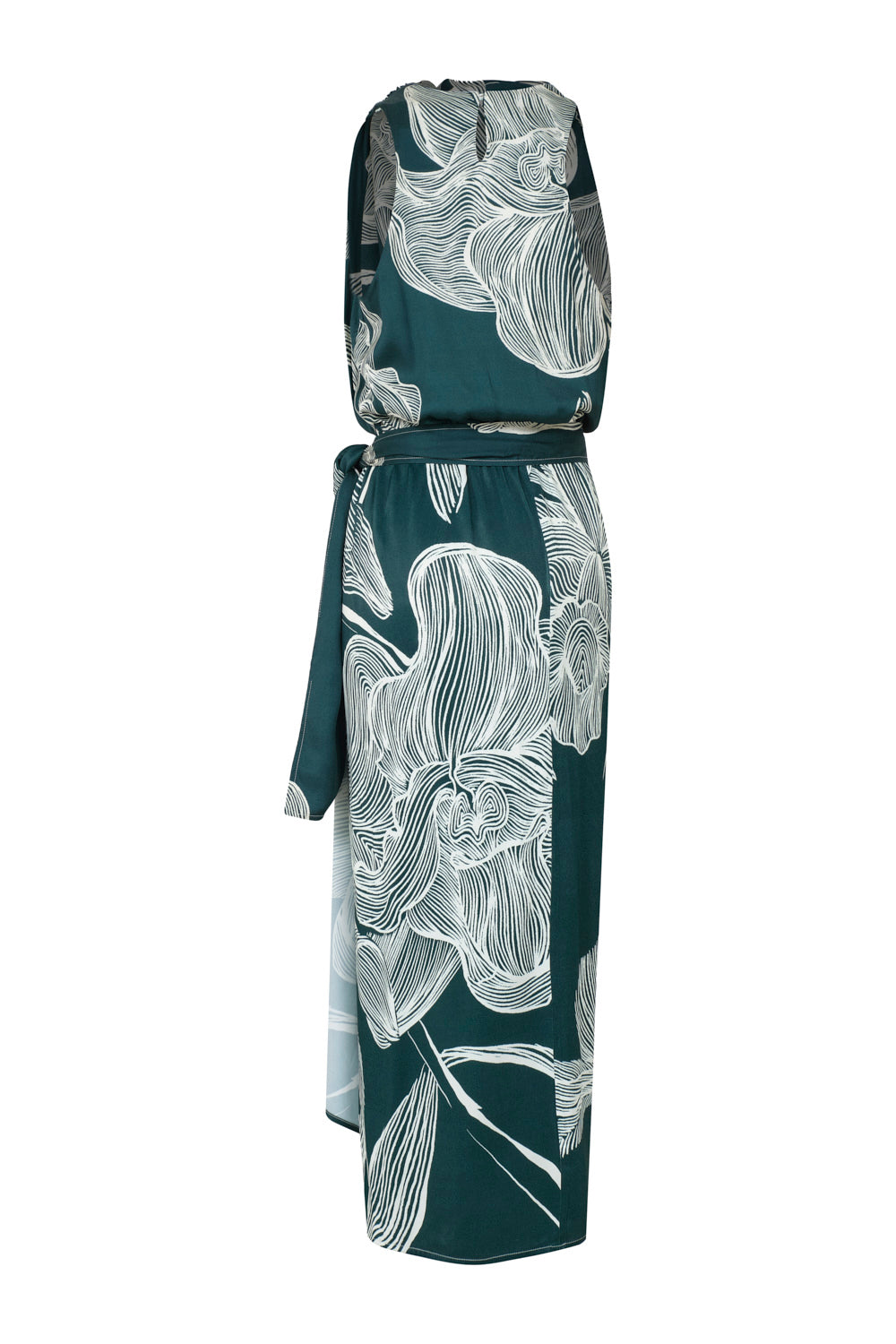 Vestido camelia verde ivory