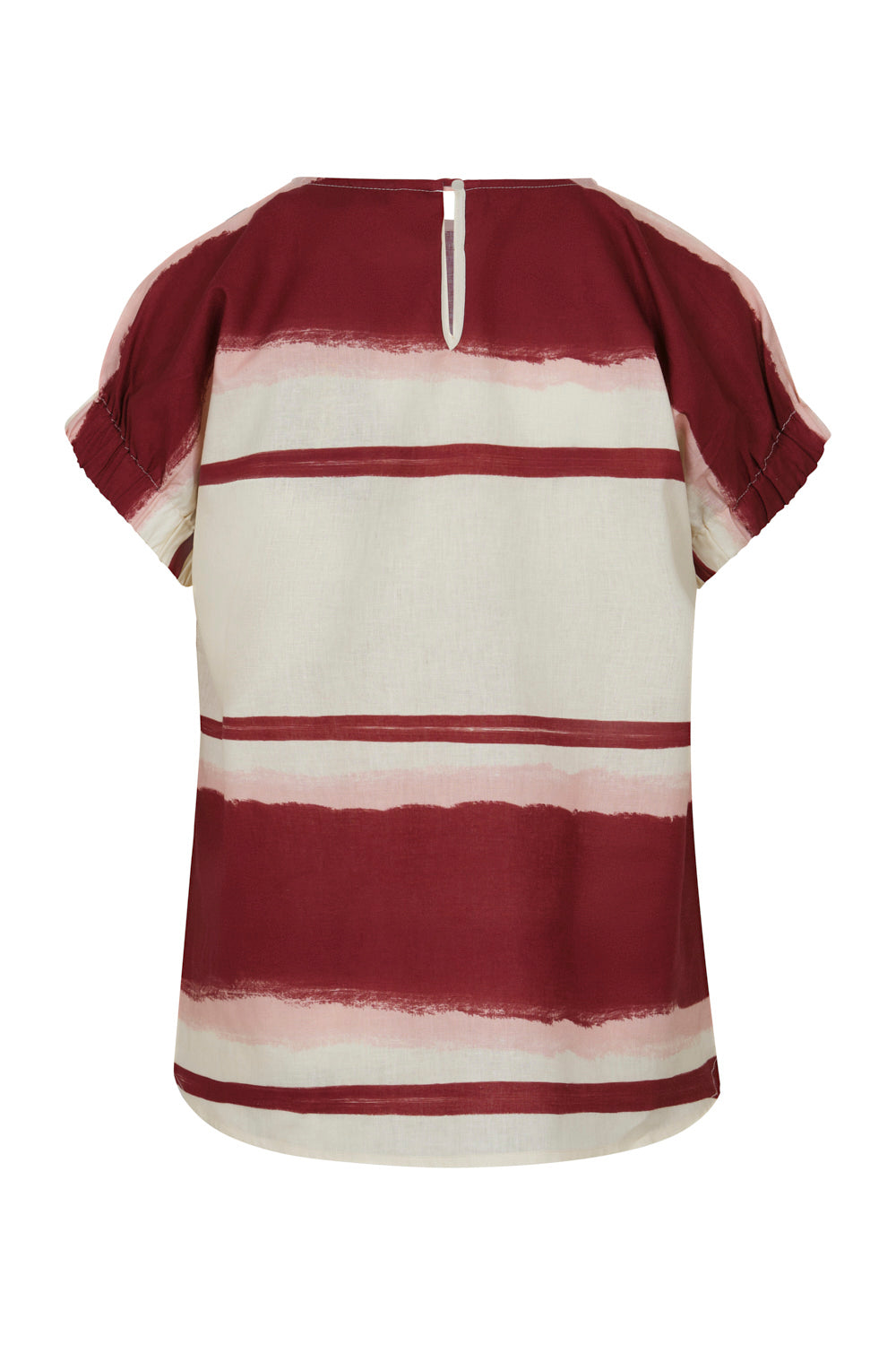 Blusa Kumba Ivory Burgundy