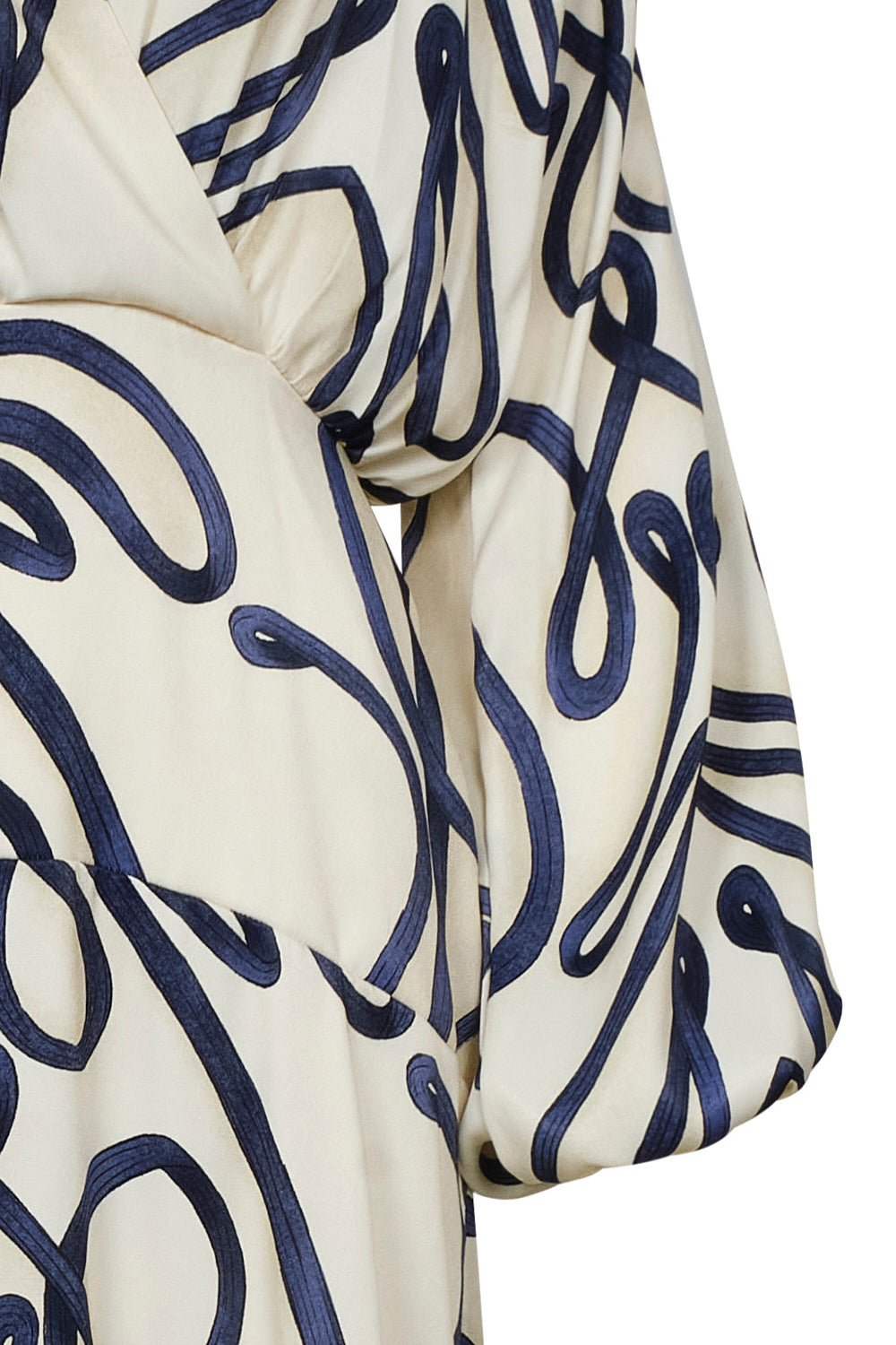 Vestido alba ivory navy