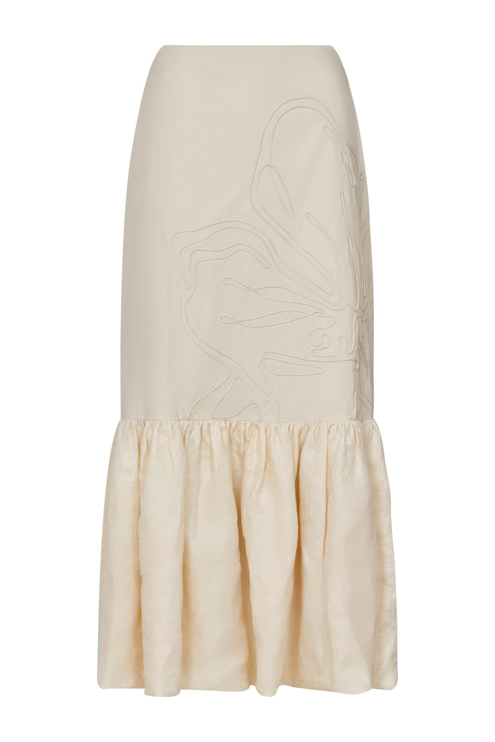 Falda Jardín Blanco Light Beige