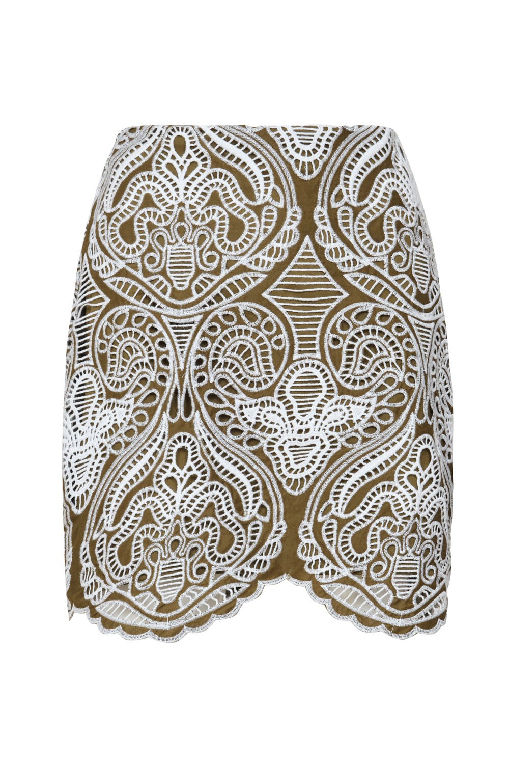 Falda Marianne verde oliva