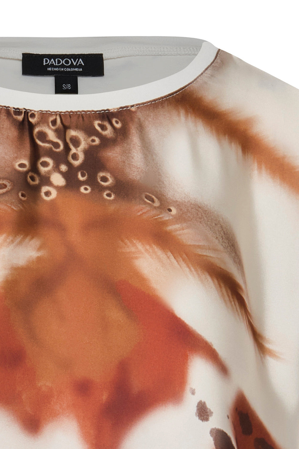 Camiseta Lourdes Ivory Moca