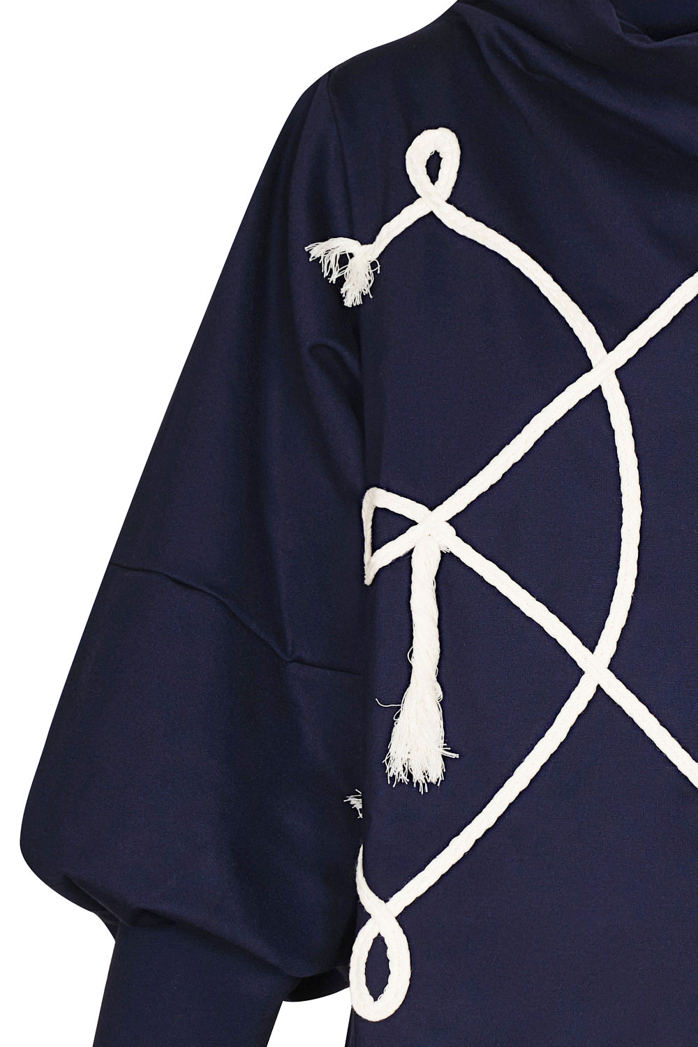 Saco new scarlett azul navy bordado