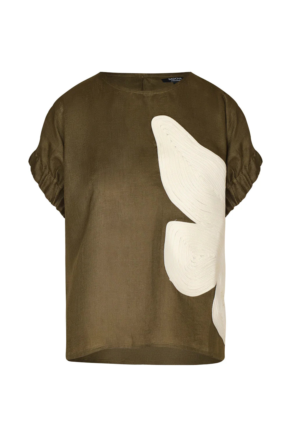 Blusa Kumba Bordada Verde Oliva