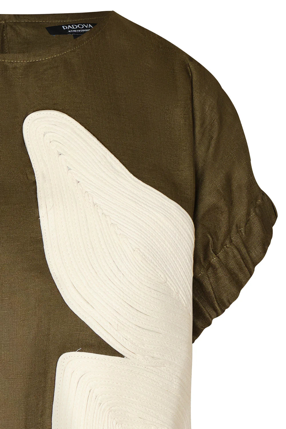 Blusa Kumba Bordada Verde Oliva