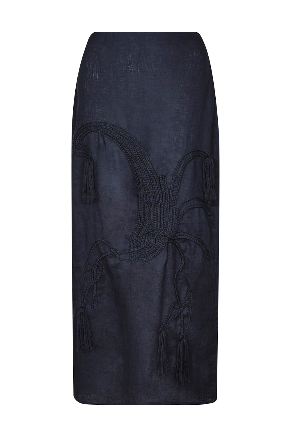 FALDA ARABELA BORDADO AZUL NAVY