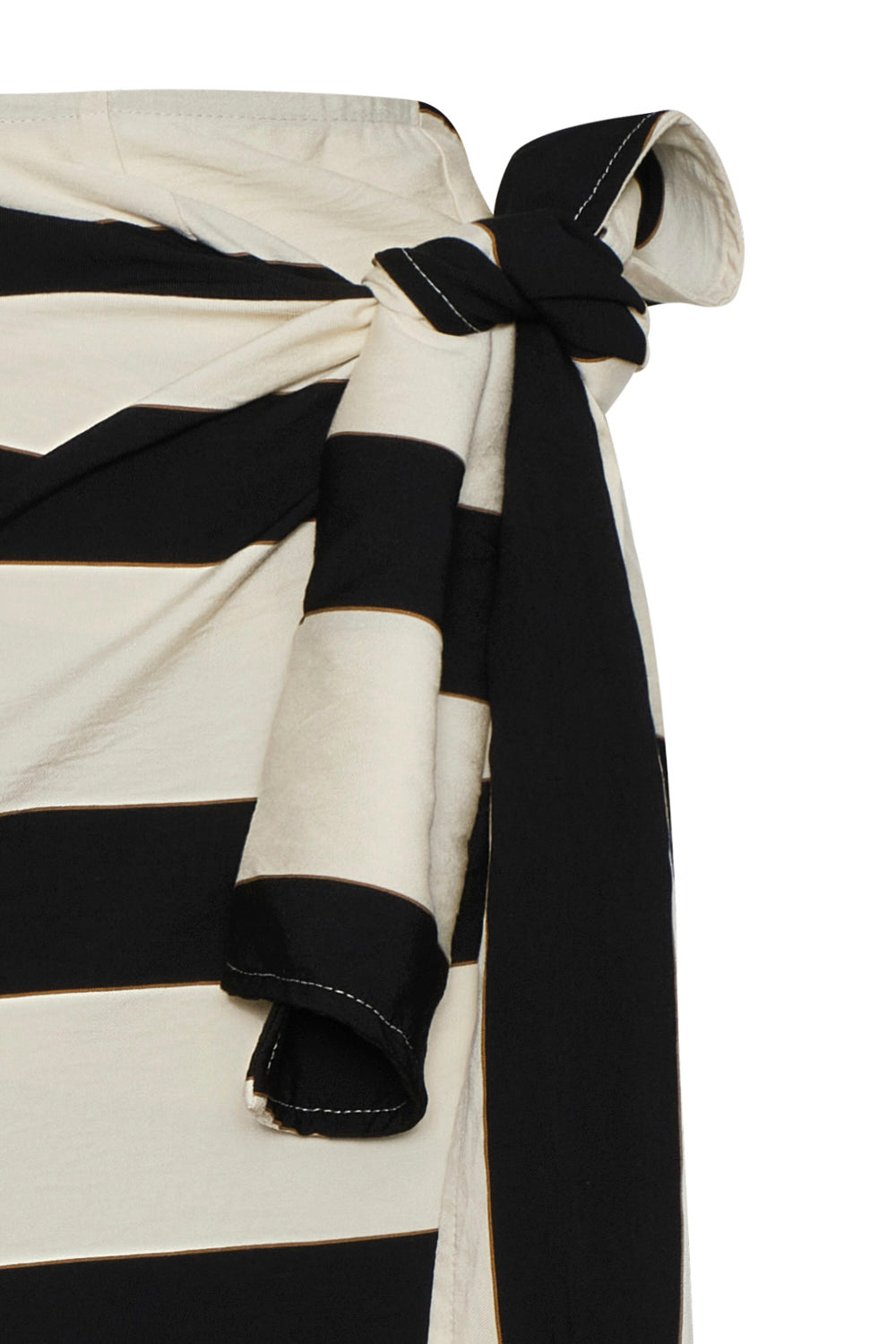 Falda Samoa Rayas Ivory Negro