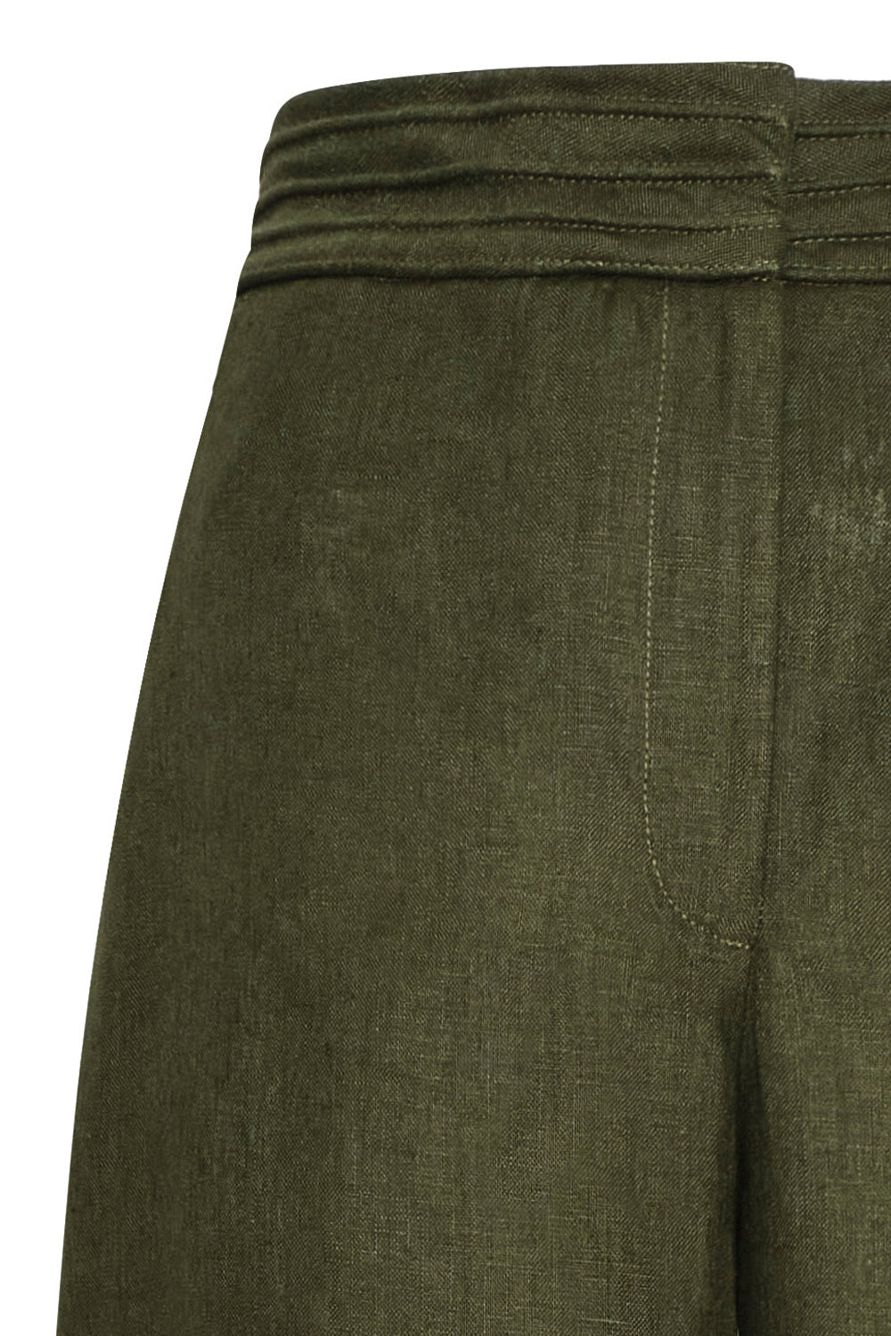 Pantalón Burgos Bordado Verde Oliva