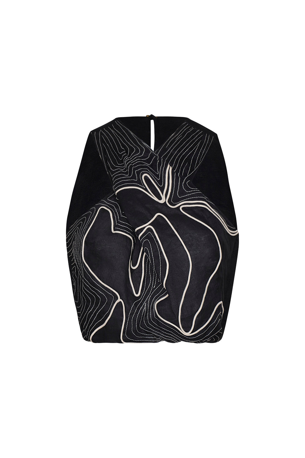 Crop Top Vereda Negro