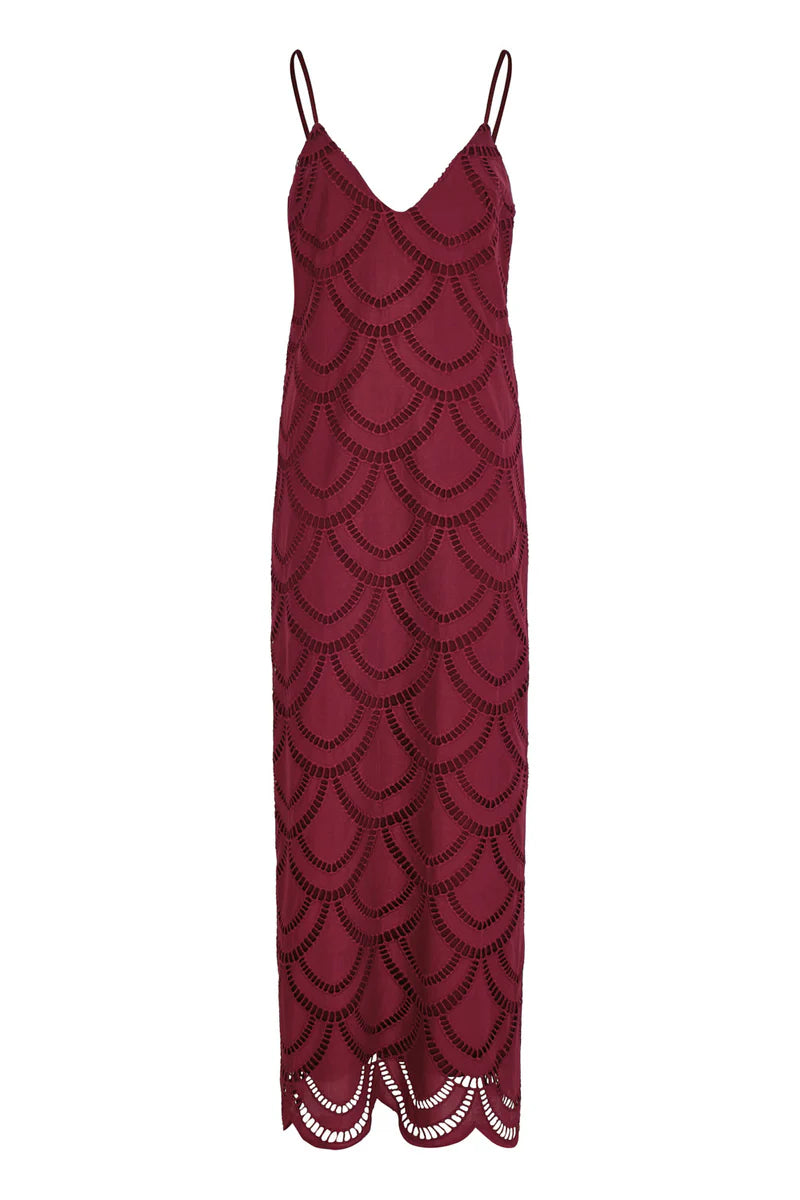 VESTIDO MIL FLORES VINOTINTO