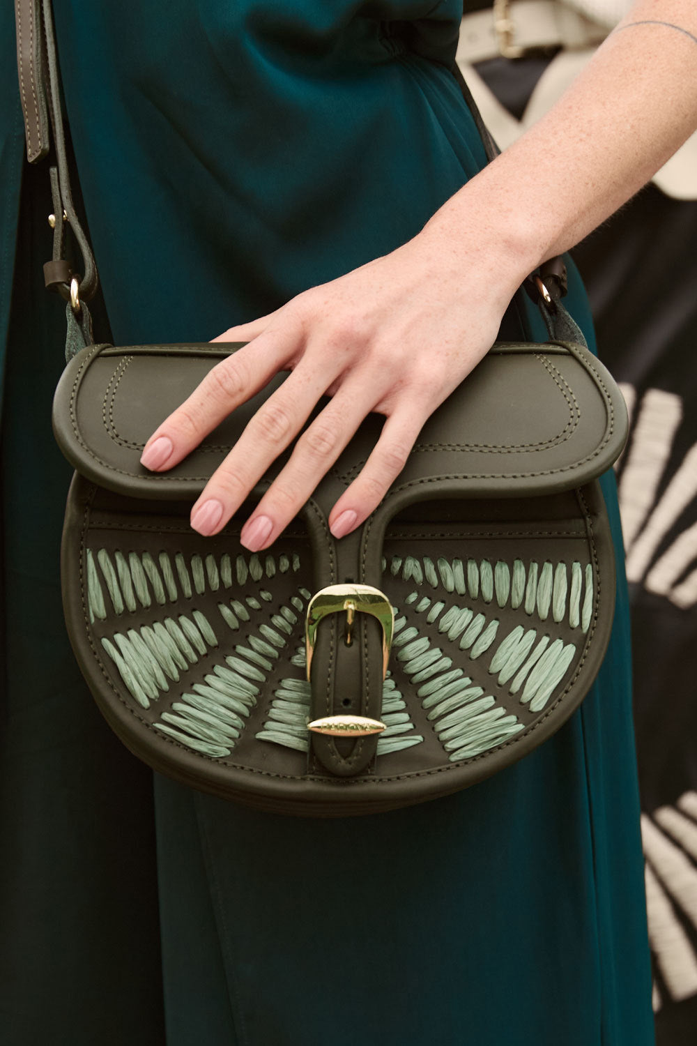 Bolso La Hilandera Moss Green - Padova