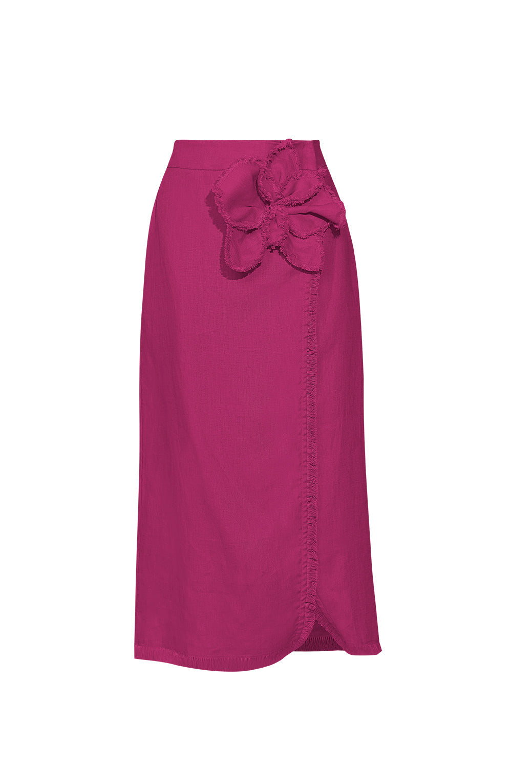 Falda Lluvia de Orquideas Magenta