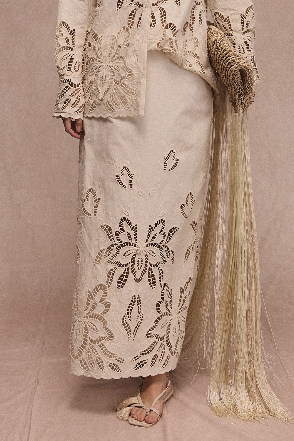 Falda arabela vainilla