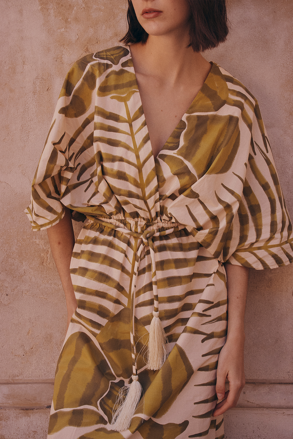 Vestido Rafaela Pistacho Estampado