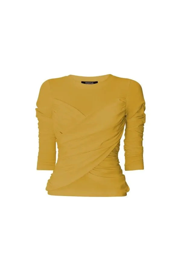 Camiseta Almas Entrelazadas mostaza
