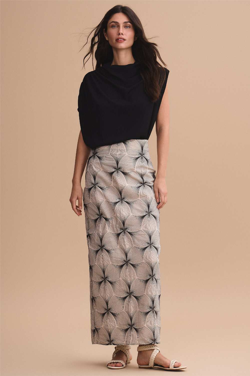 Falda Amazonia Ivory Negro