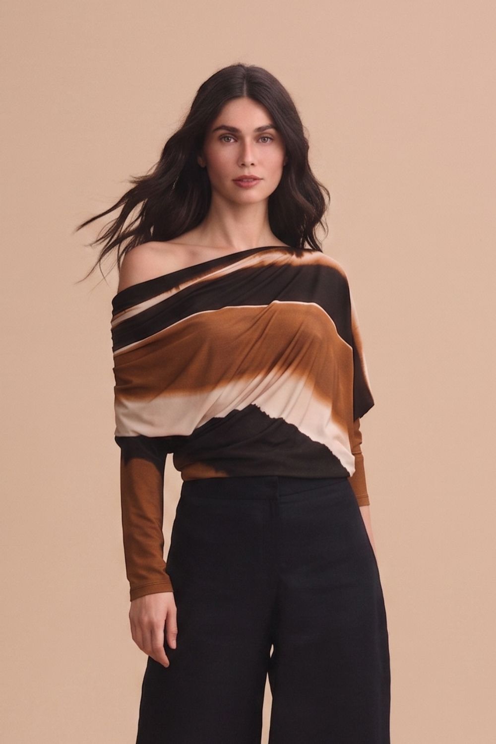 Blusa Adelle Natural Terracota