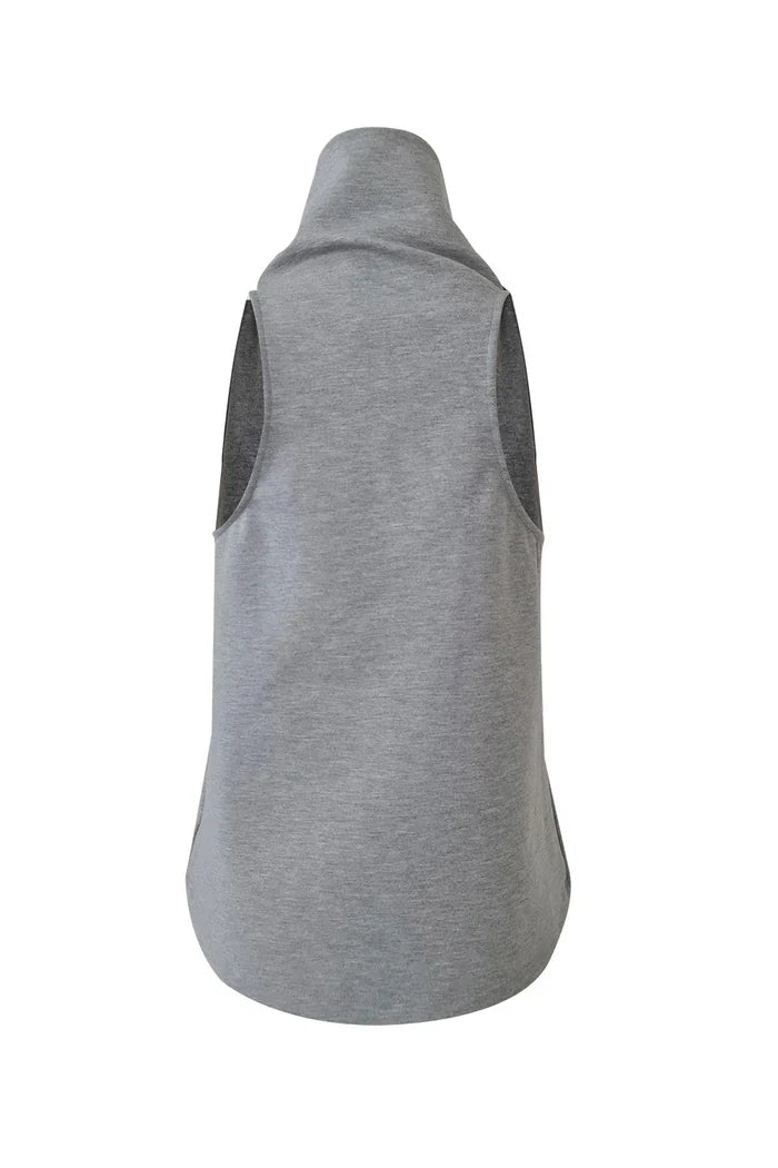 Blusa Noche de Lirios Gris Jaspe