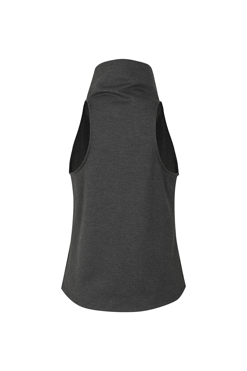 Blusa Noche de Lirios Gris Oscuro