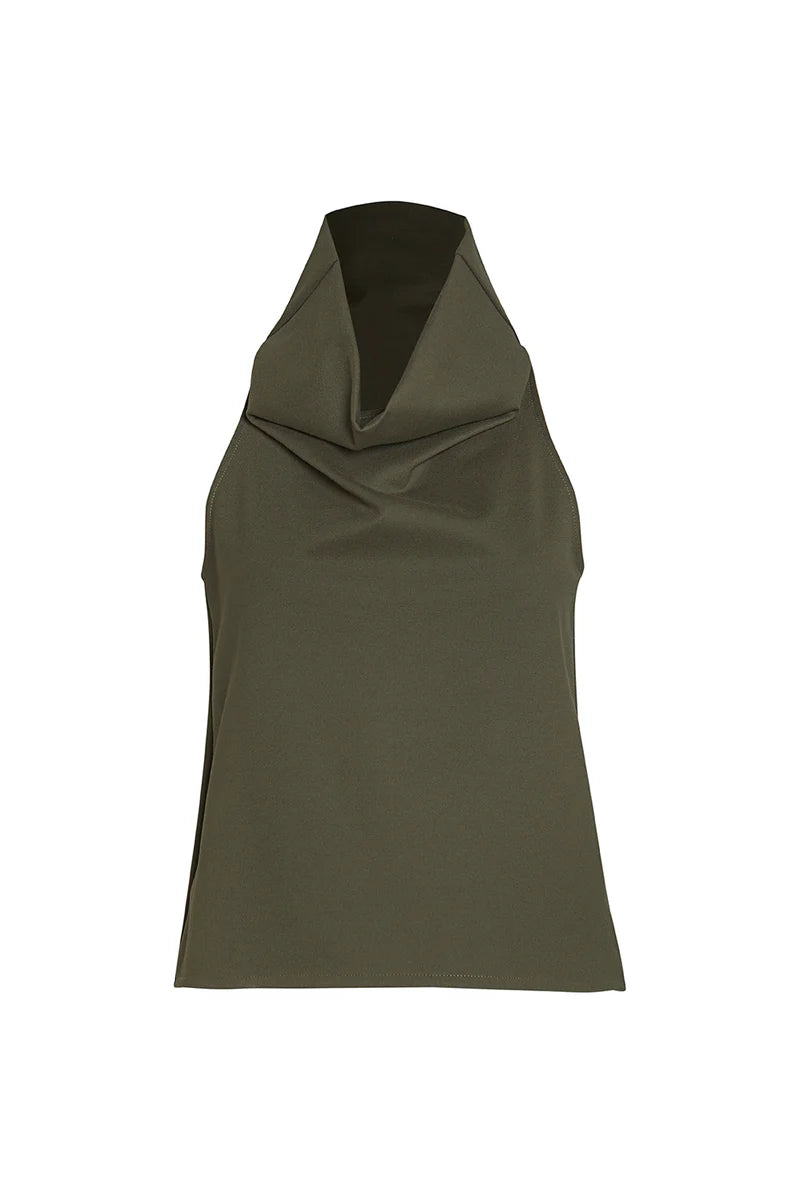 Blusa Noche de Lirios Verde Oliva