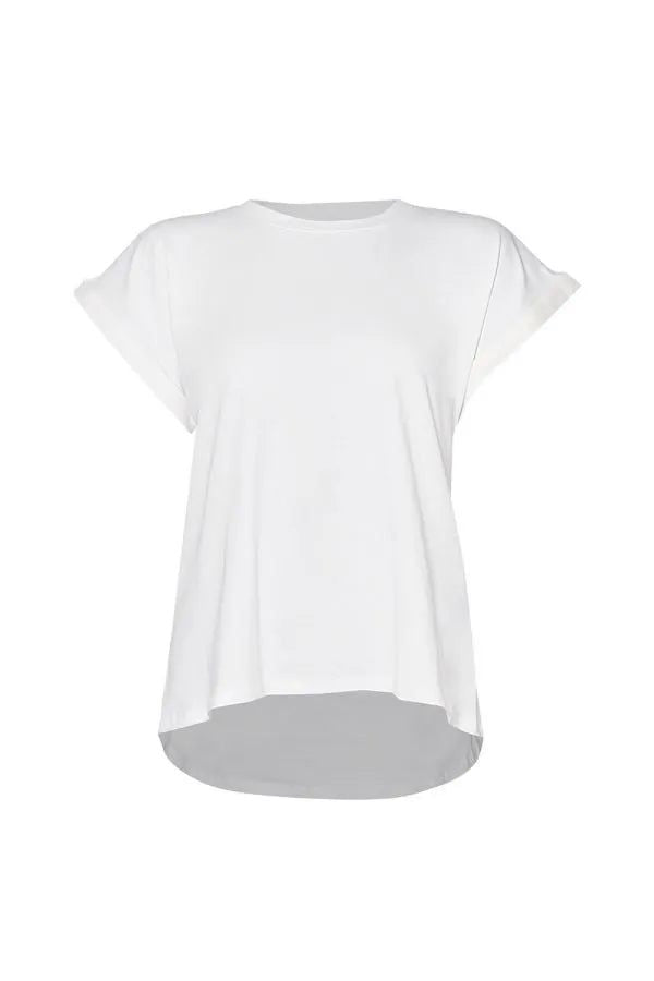 CAMISETA PETALOS DE PAPEL NATURAL