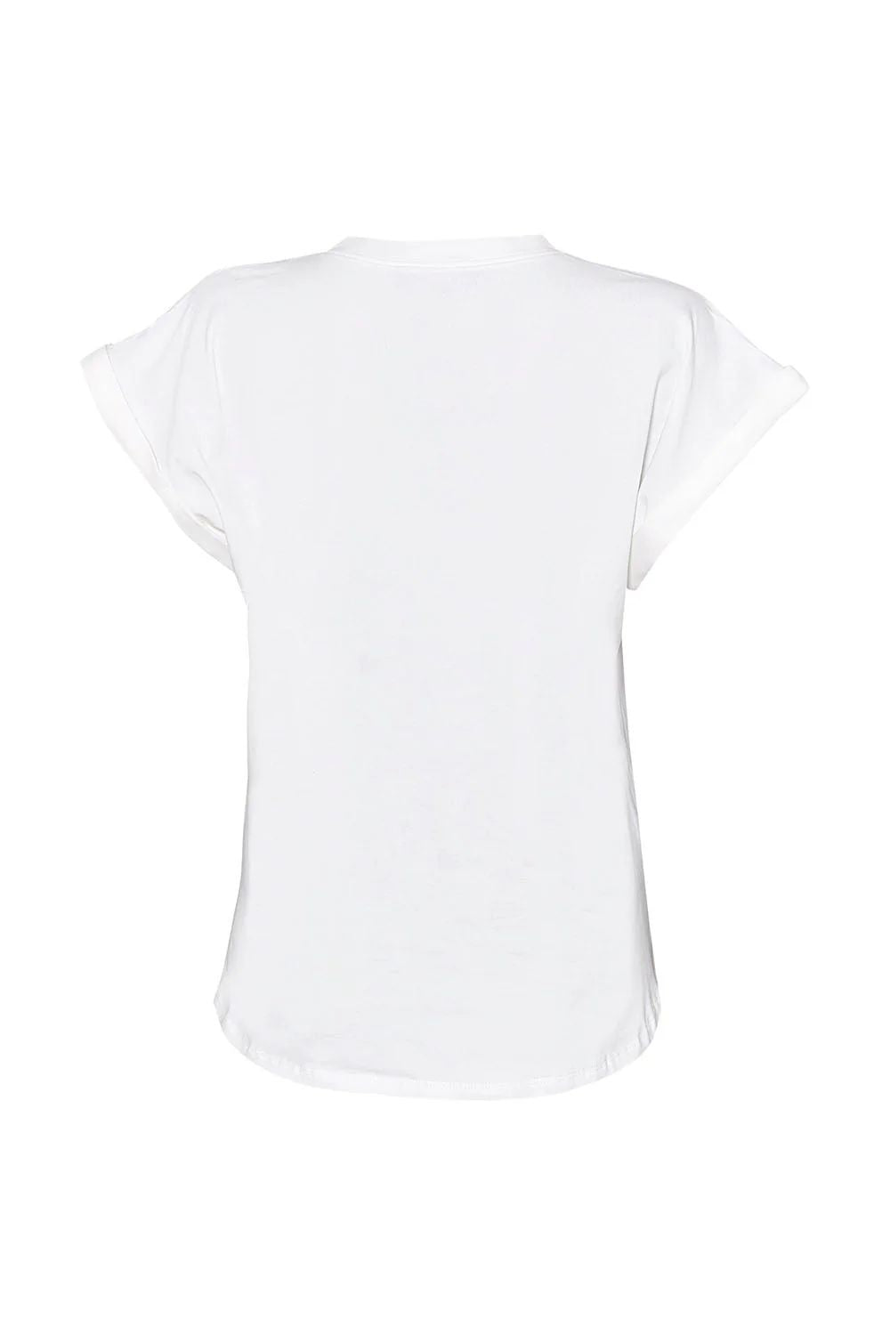 CAMISETA PETALOS DE PAPEL NATURAL
