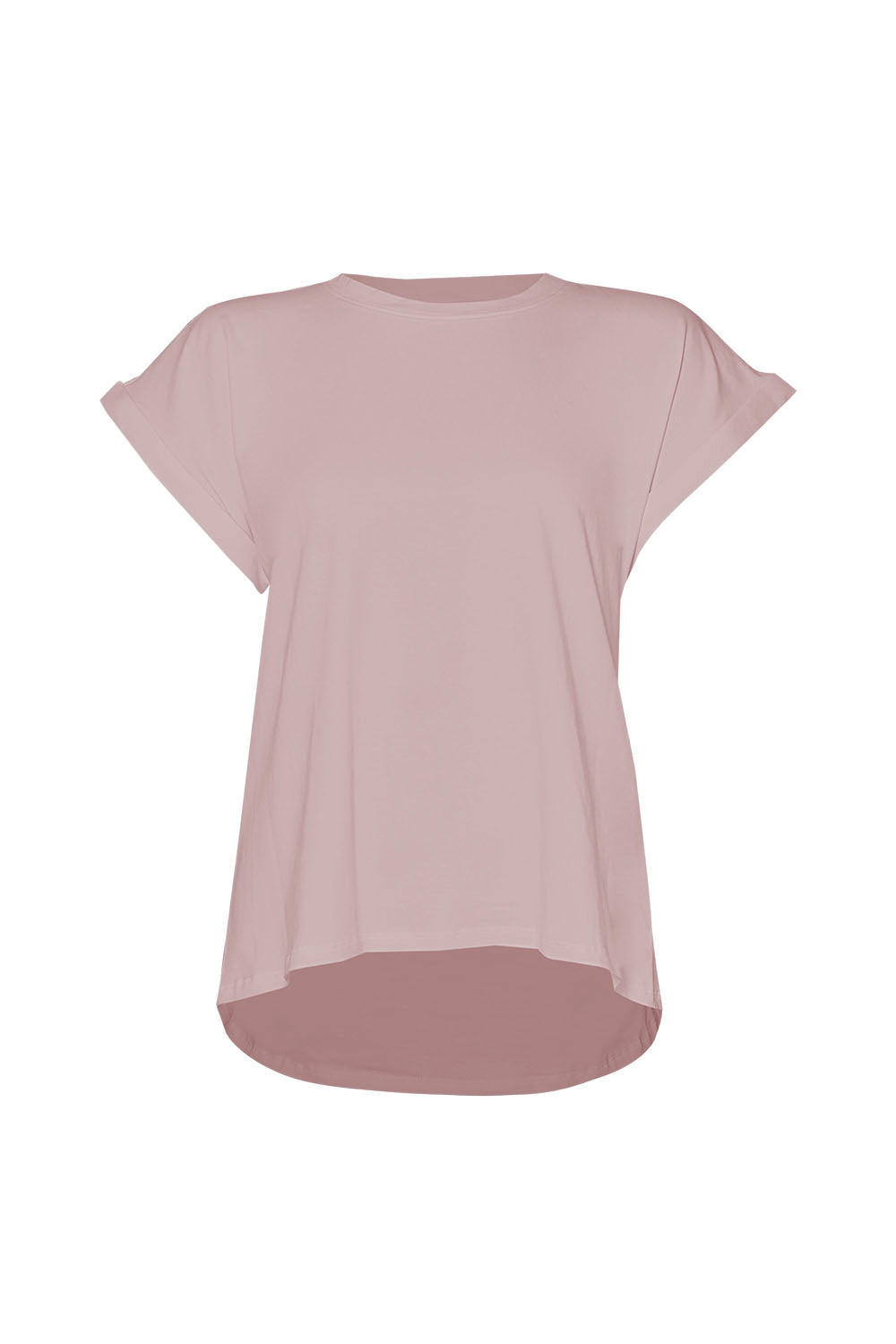 Camiseta petalos de papel nude