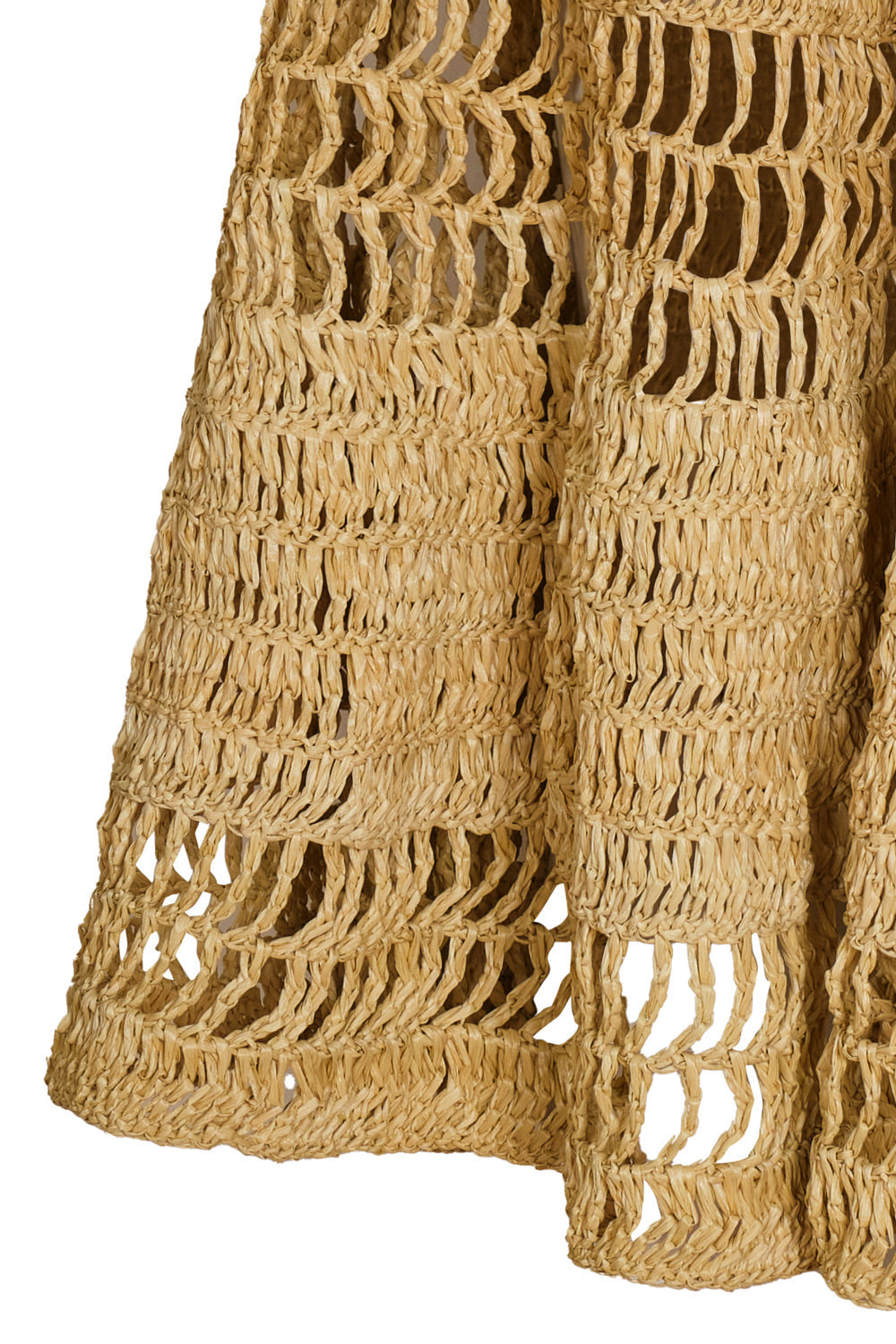 Falda Macondo Crema Raffia