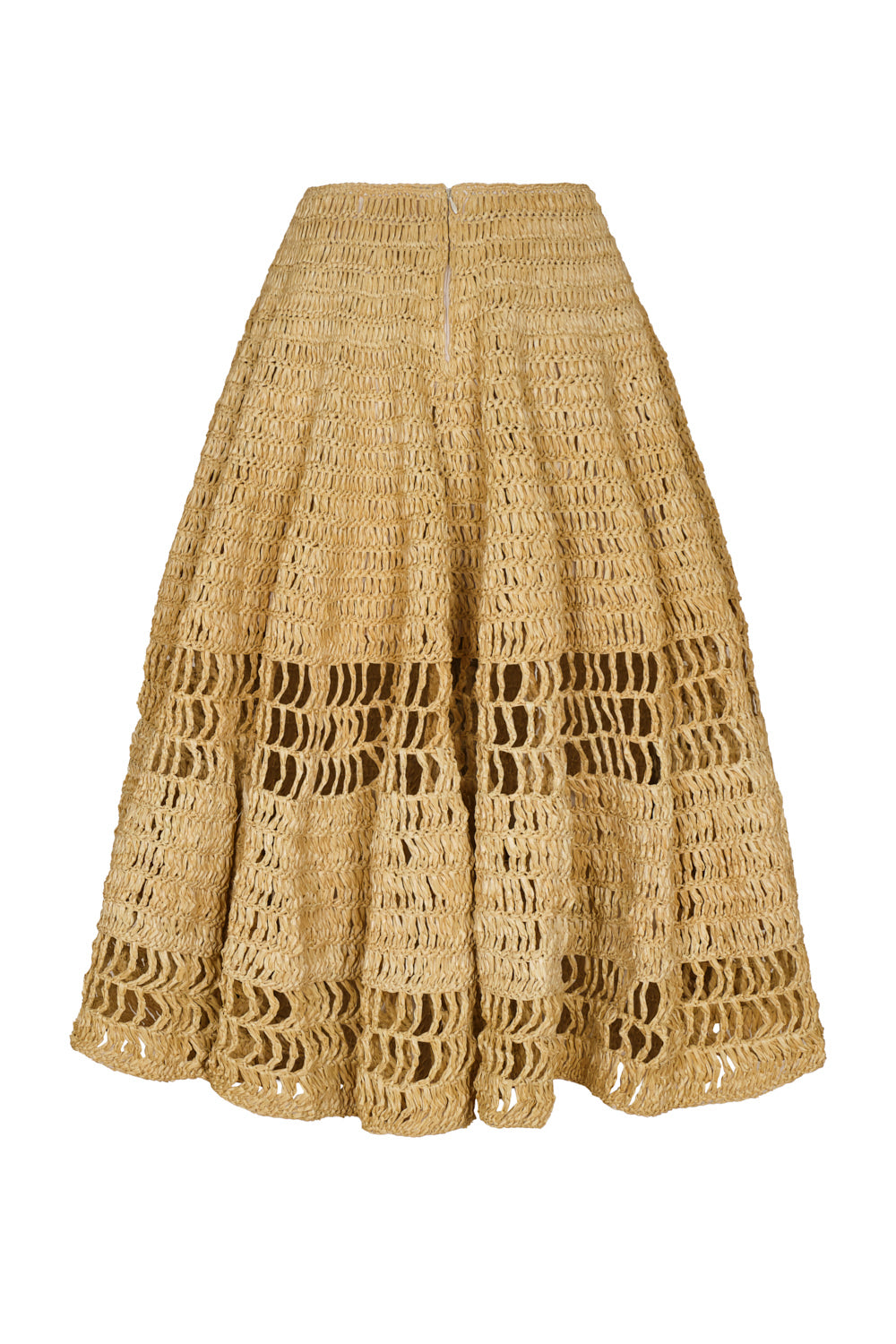 Falda Macondo Crema Raffia