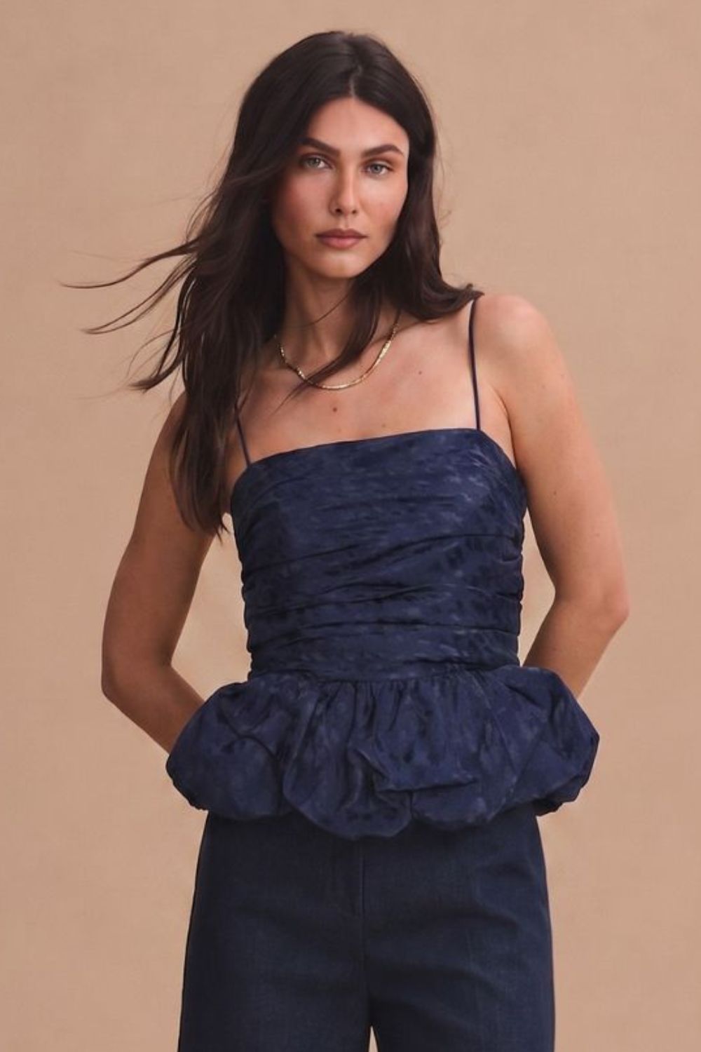 Crop Top Maia Azul Navy