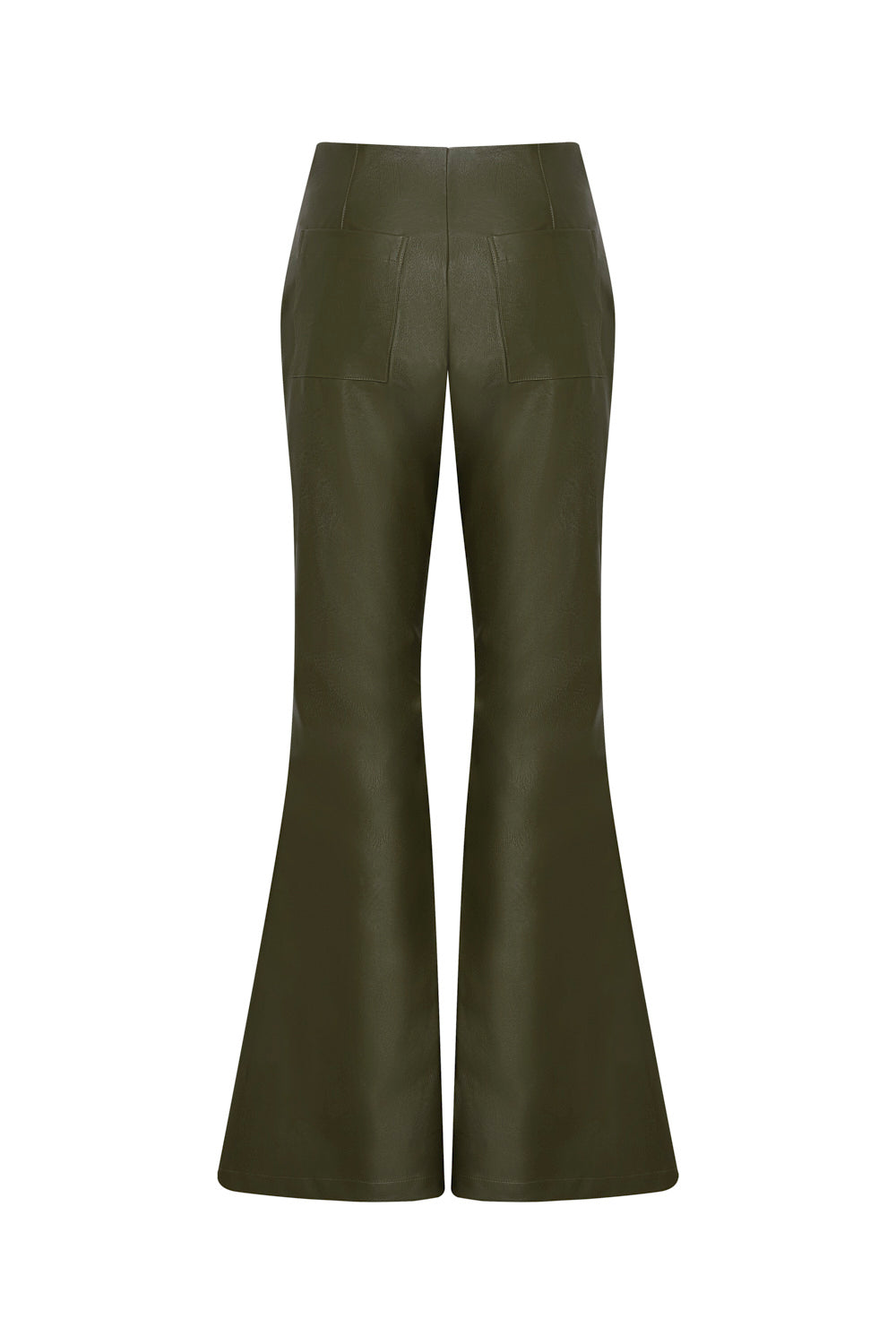 Pantalón carlota verde oliva cuerina