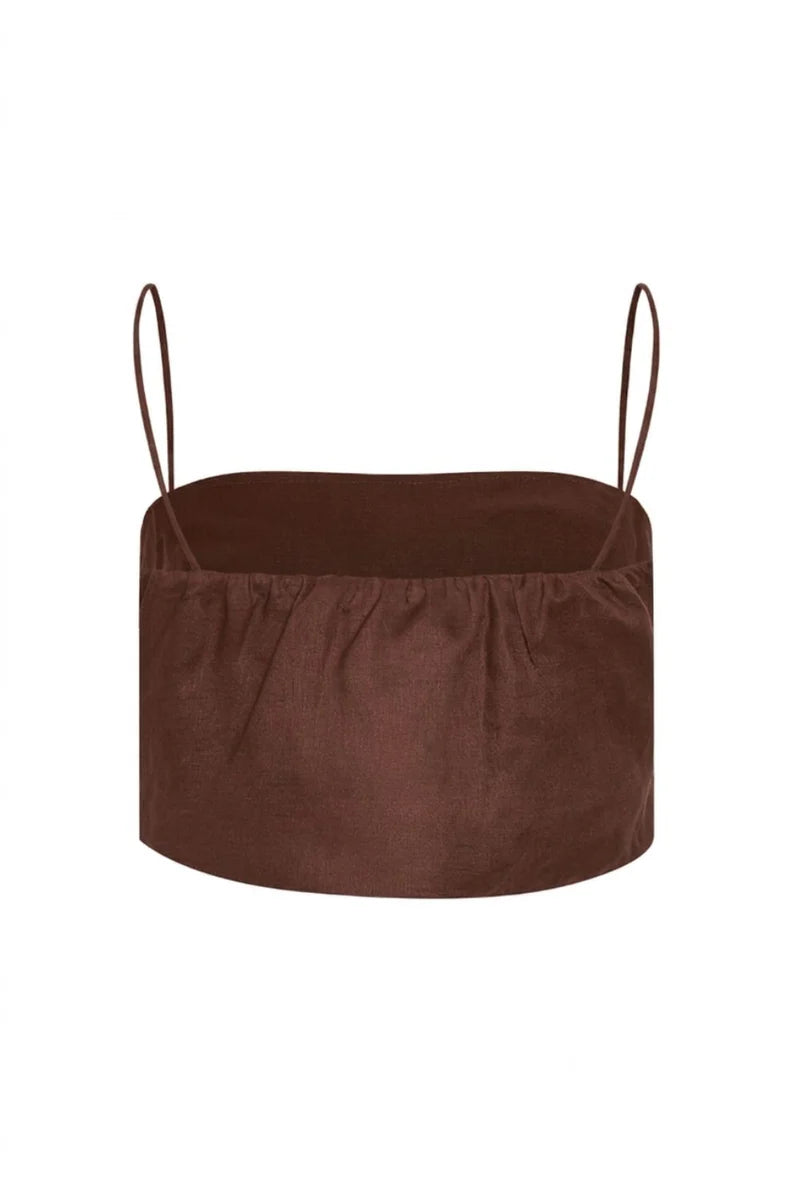 Crop top notre dame coffee bordado