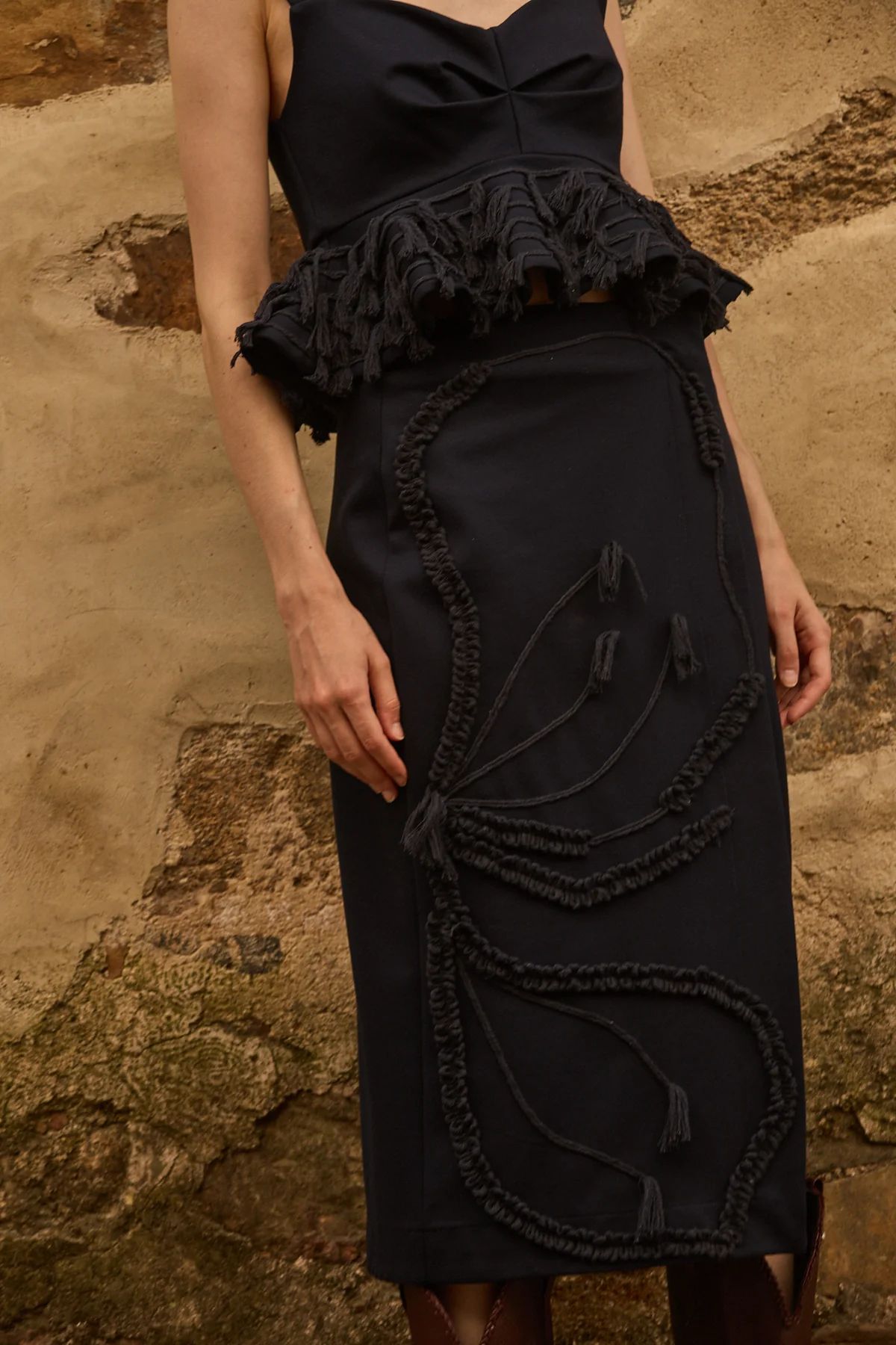 FALDA NAIA NAVY