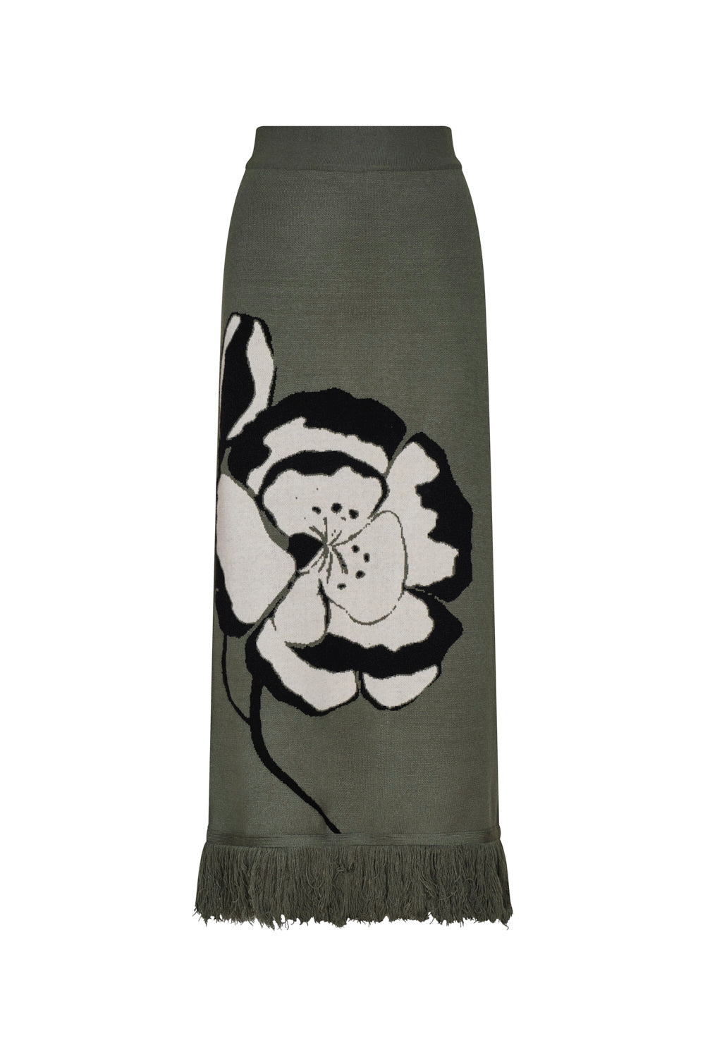Falda Flor de Loto Verde Ivory