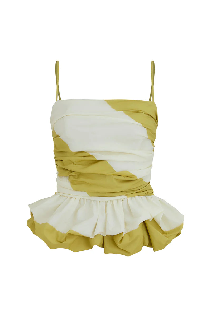 Crop top maia natural pistacho